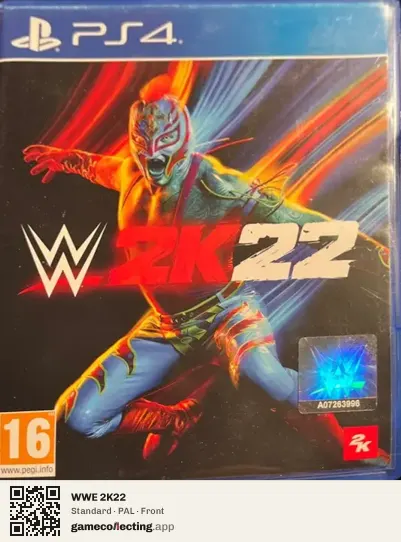 WWE 2K22 PlayStation 4, PAL box front
