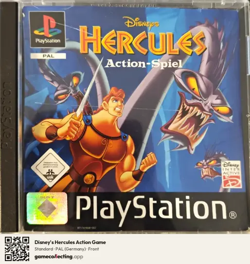 Disney's Hercules Action Game PlayStation, Germany box front