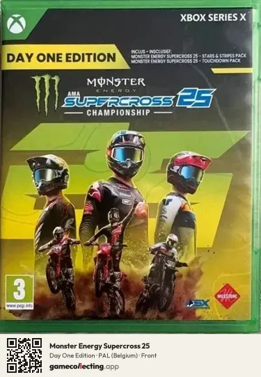 Monster Energy Supercross 25 Xbox Series X, Belgium box front