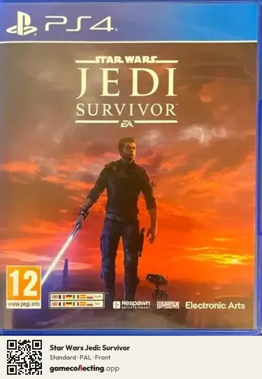Star Wars Jedi: Survivor PlayStation 4, PAL box front