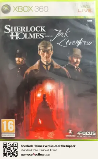 Sherlock Holmes versus Jack the Ripper Xbox 360, France box front