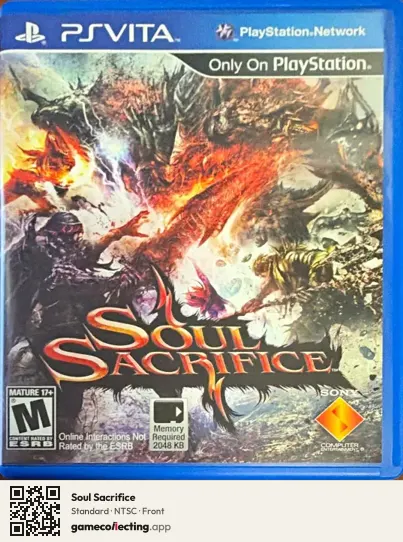 Soul Sacrifice PlayStation Vita, NTSC box front