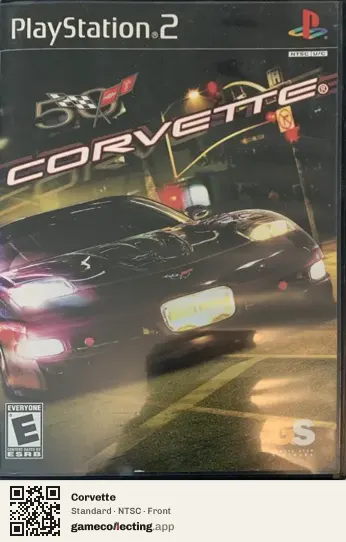 Corvette PlayStation 2, NTSC box front