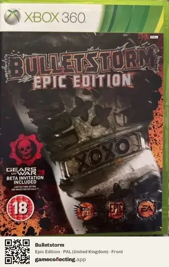 Bulletstorm Xbox 360, United Kingdom box front