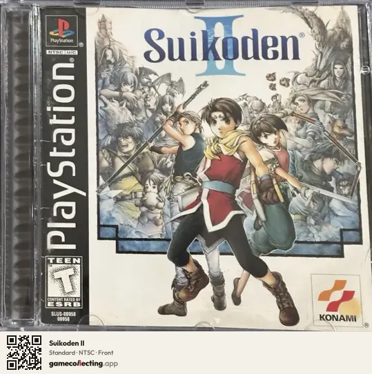 Suikoden II PlayStation, NTSC box front