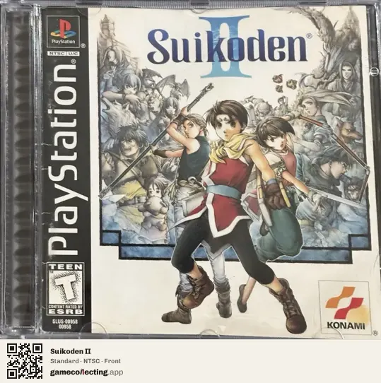 Suikoden II PlayStation, NTSC box front
