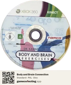 Body and Brain Connection Xbox 360, PAL disc