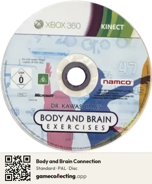 Body and Brain Connection Xbox 360, PAL disc