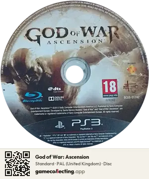 God of War: Ascension PlayStation 3, PAL disc