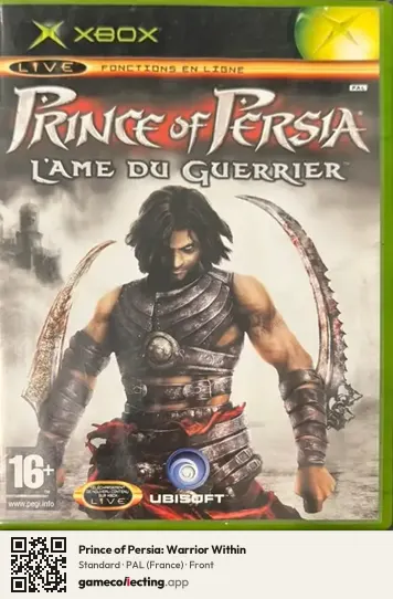 Prince of Persia: Warrior Within Xbox, France box front