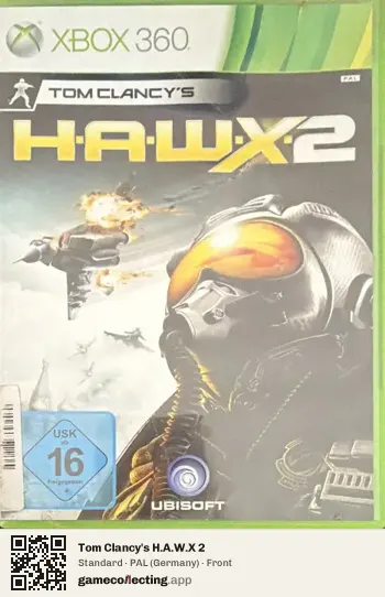 Tom Clancy's H.A.W.X 2 Xbox 360, Germany box front