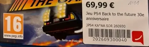 Back to the Future: The Game, the PEGI square on its front
