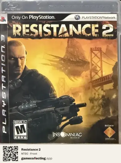 Resistance 2 PlayStation 3, NTSC box front