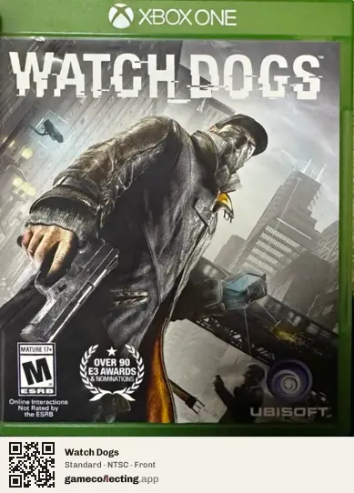 Watch Dogs Xbox One, NTSC box front