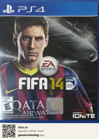 FIFA 14 PlayStation 4, NTSC box front