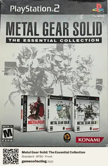 Metal Gear Solid: The Essential Collection PlayStation 2, NTSC box front