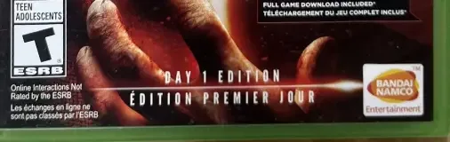 Tekken 7, the ESRB box on its front