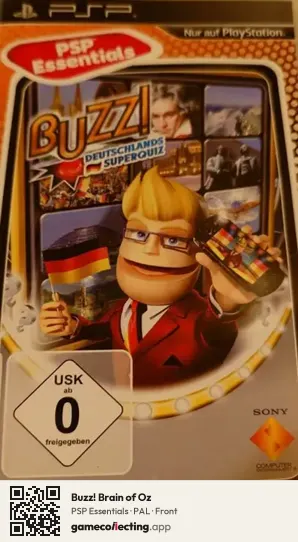 Buzz! Brain of Oz PlayStation Portable, PAL box front