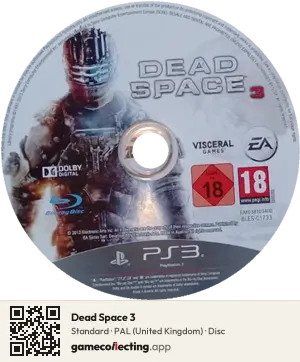 Dead Space 3 PlayStation 3, PAL disc