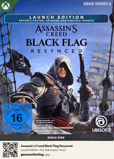 Assassin's Creed Black Flag Resynced Xbox Series X, Germany box front