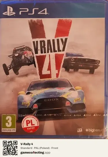 V-Rally 4 PlayStation 4, Poland box front