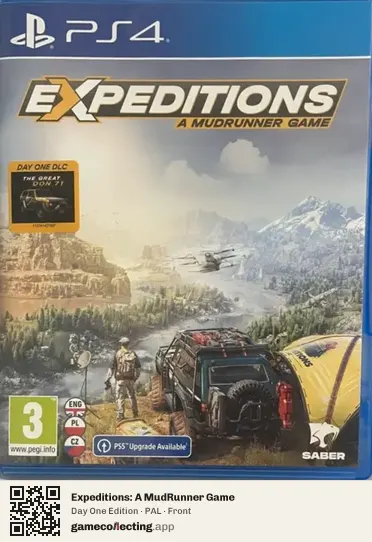 Expeditions: A MudRunner Game PlayStation 4, PAL box front