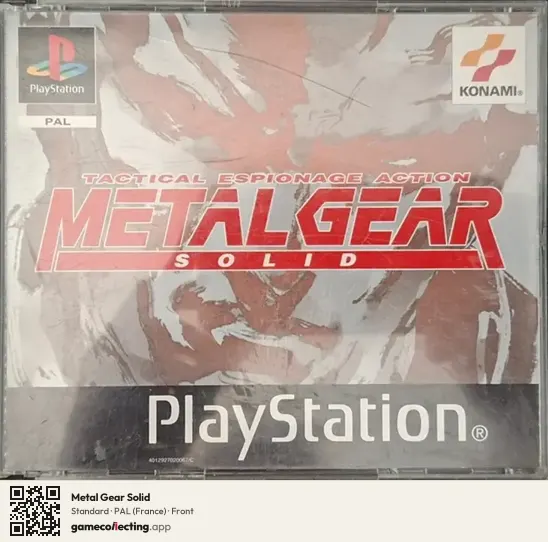 Metal Gear Solid PlayStation, France box front