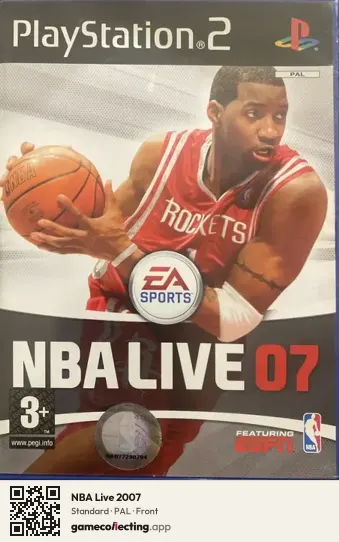 NBA Live 2007 PlayStation 2, PAL box front