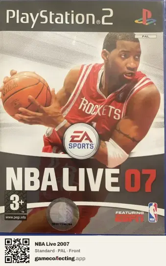 NBA Live 2007 PlayStation 2, PAL box front