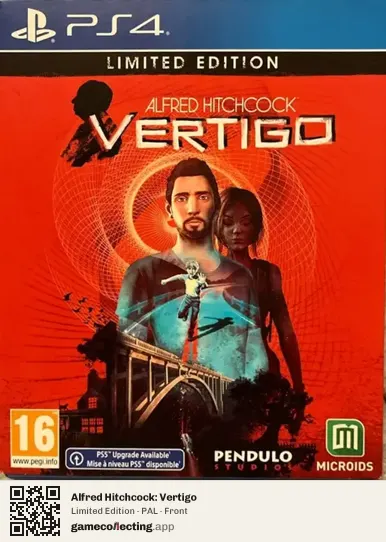 Alfred Hitchcock: Vertigo PlayStation 4, PAL box front