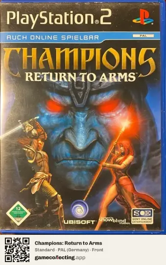 Champions: Return to Arms PlayStation 2, Germany box front