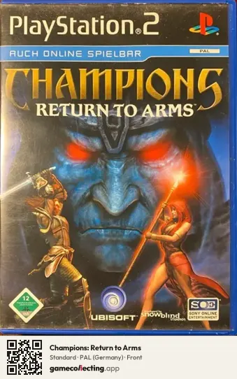 Champions: Return to Arms PlayStation 2, Germany box front