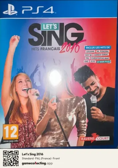 Let's Sing 2016 PlayStation 4, France box front