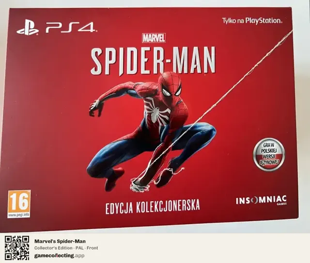 Marvel's Spider-Man PlayStation 4, PAL box front