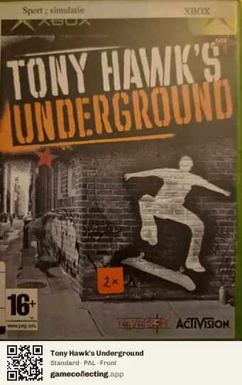 Tony Hawk's Underground Xbox, PAL box front