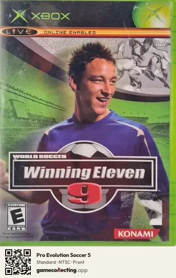 Pro Evolution Soccer 5 Xbox, NTSC box front
