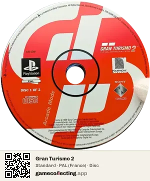 Gran Turismo 2 PlayStation, PAL disc