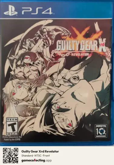 Guilty Gear Xrd Revelator PlayStation 4, NTSC box front