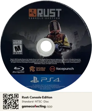 Rust: Console Edition PlayStation 4, NTSC disc