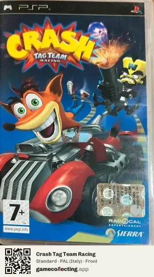 Crash Tag Team Racing PlayStation Portable, Italy box front