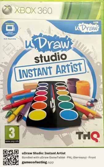 uDraw Studio: Instant Artist Xbox 360, Germany box front