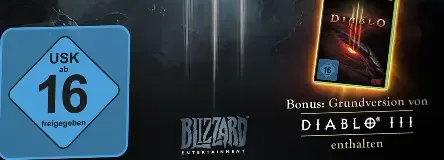 Diablo III, the USK square on its front