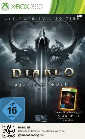 Diablo III Xbox 360, Germany box front