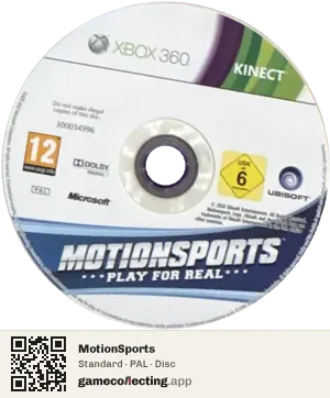 MotionSports Xbox 360, PAL disc