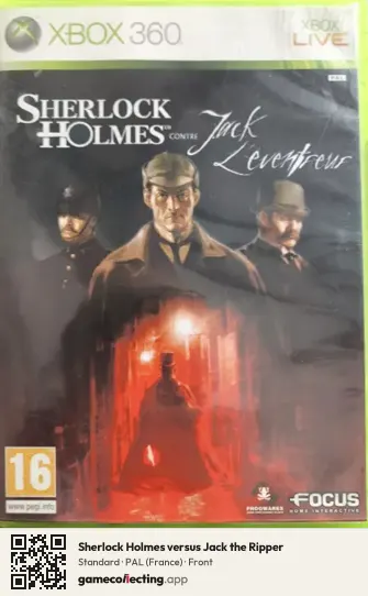 Sherlock Holmes versus Jack the Ripper Xbox 360, France box front