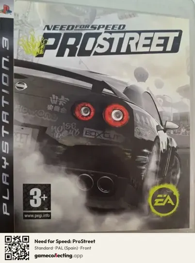 Need for Speed: ProStreet PlayStation 3, Spain box front