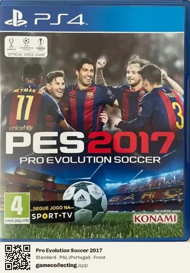 Pro Evolution Soccer 2017 PlayStation 4, Portugal box front