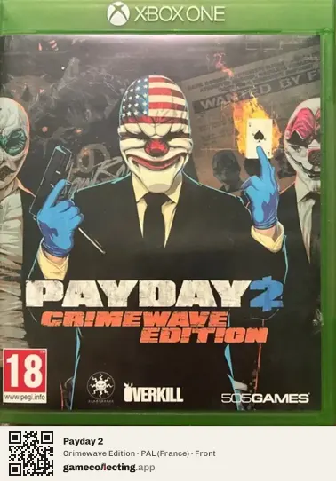 Payday 2 Xbox One, France box front