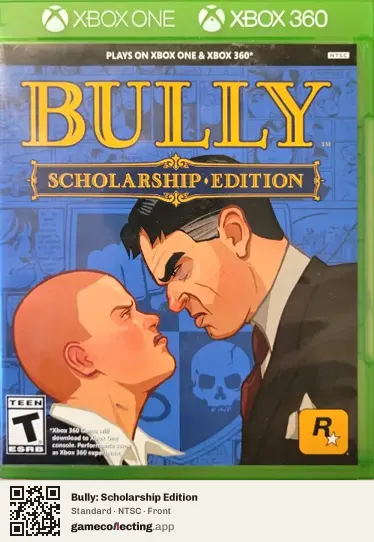 Bully: Scholarship Edition Xbox 360, NTSC box front