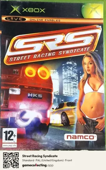 Street Racing Syndicate Xbox, United Kingdom box front